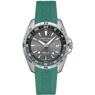 Certina C047.452.17.081.00 Herrenuhr Quarz DS-X GMT Salbeigrün/Grau