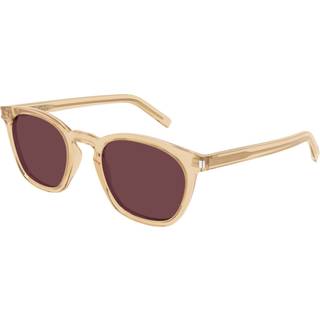 SAINT LAURENT Unisex SAINT LAURENT SL 28 055 Solbriller Acetat Gul Violet Firkantet