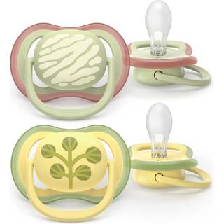 Philips Avent Pacifier ultra air, 18+m, Grøn / gul, motiv 2 stk