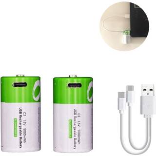 NÖRDIC USB-C Genopladelige Batterier 2-pak C/LR14