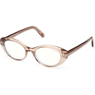 TOM FORD Kvinde FT6092-B 045 Optiske stel Acetat Brun Rund Normal