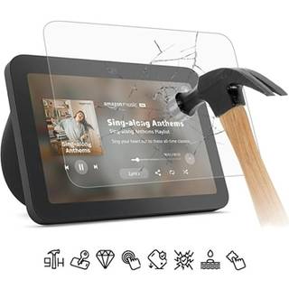 Amazon Echo Show 8 (2025) Skærmbeskyttelse Hærdet Glas - 9H - Case Friendly - Gennemsigtig