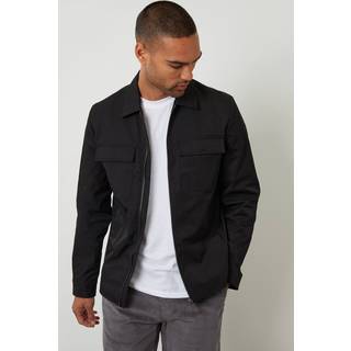 Threadbare Threadbare letvægts Jakke med krave og lynlås