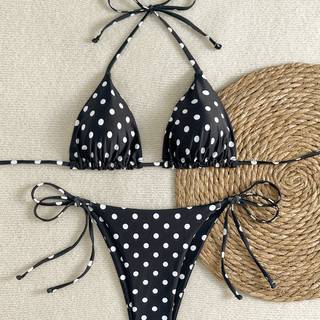 TEMU Bikini Set With Dopamine Print Sexy Hot Swimwear Women's Bikini Outfit