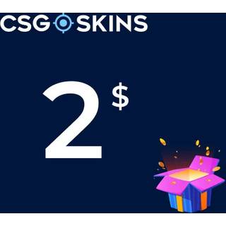 CSGO-Skins 2 USD Gift Card Key - GLOBAL