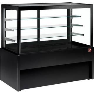 Køledisk, ventileret, 4 niveauer, uden opbevaringsrum - SORT