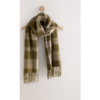 Next Green Check Midweight Scarf
