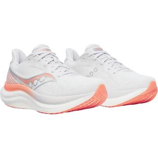 Saucony Triumph 23 Neutral Running Shoe Women - White, Coral, Size 4.5 - white
