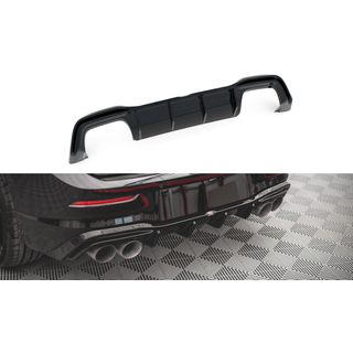 Maxton Rear Valance V.2 Volkswagen Golf R Mk8 - Gloss Black
