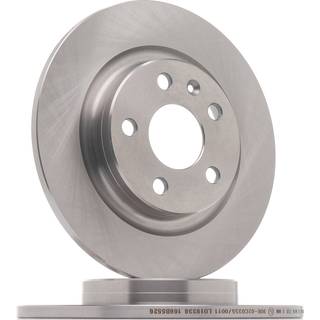RIDEX 82B3316 Bremseskiver bagaksel, fuldstændigt, ubelagt, Støbejern, ubehandlet, uden ABS-sensorring