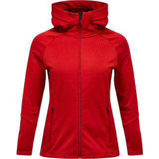 Peak Performance Women's Rider Essentials Zip Hood Red Pompeian, XL