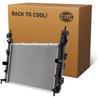HELLA 8MK 366 301-211 Radiator PRO Aluminium, Loddet køleripper, uden ekspansionsbeholder, med pakninger