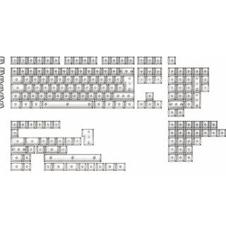 MaxCustom Lucid NORDEUK Keycap Set - Transparent White