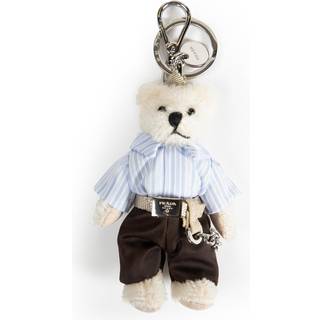 Teddy Keychain Charm - White - UNI