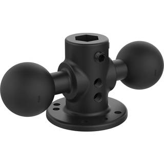 RAM Mounts, Double Ball Round Base Plate - C Størrelse