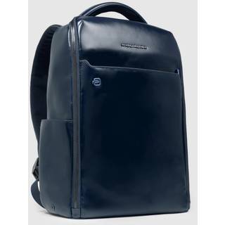 Piquadro Blue Square Daypack Læder 29 cm Laptoprum  Blå