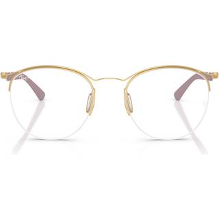 Ray - Ban Unisex Ray - Ban RX7553 3218 Optiske stel Metal Guld Transparent Rund Normal