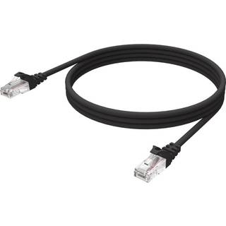 Vision CAT 6a Afskærmet parsnoet (STP) 1m Netværkskabel Sort --> På fjernlager, levevering hos dig 28-08-2026