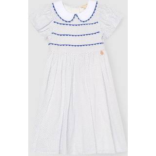 Angel & Rocket Angel & Rocket Blue Lottie Spot Puff Sleeve Dress - 98104cm