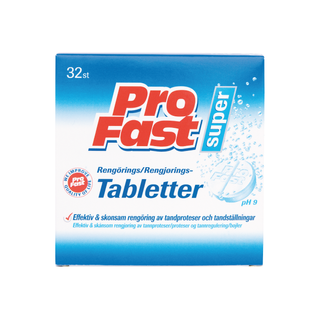 ProFast rengøringstabletter - 32 tab