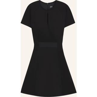 Kjole i jersey med stræk og nøglehulshals