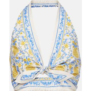 Farm Rio Printed cotton bra top - multicoloured - XXS