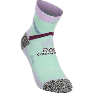 P.A.C. RN 6.2 Reflective Pro Mid Compression Compression Socks Women - mint, lilac, Size 35-37