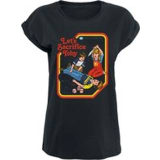 Steven Rhodes - Fun T-shirt - Let's Sacrifice Toby - M till 5XL - Damer - sort