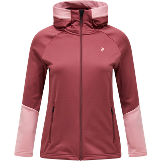 Peak Performance Women's Rider Essentials Zip Hood Fleecejakke Damer størrelse XL farve rød
