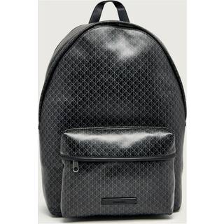 Coated Canvas Emblem Logo Backpack - Black - One Size