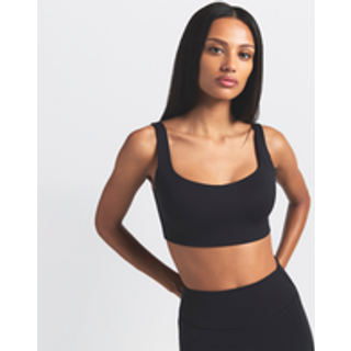 NikeSKIMS Matte bh med rund hals til kvinder - sort - 2X