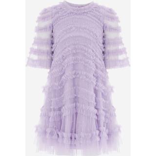 Needle & Thread Girls Amara Ruffle Dress in Purple - Purple / 4 Yrs