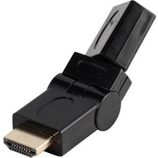 Vivanco HDMI Adapter (Hun til Han) - 360° Roterbar - Sort