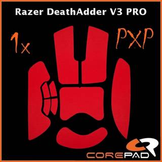 Corepad PXP Grips til Razer DeathAdder V3 Pro - Rød