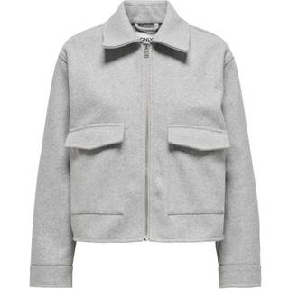 Only - Onlnancy Life Cargo Jacket - 4734675 Light Grey Melange