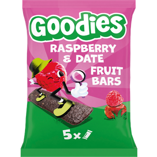 Goodies Fruit Bar Raspberry & Date (5 stk)