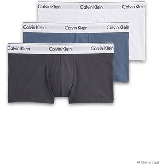 3 Pack Low Rise Trunks - Icon Cotton Stretch - Multi - 3XL