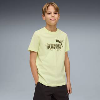 PUMA Essentials Camo Tee Youth, Clothing, Apple Spritz, 15-16Y