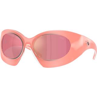 DIESEL Unisex DIESEL DL3014U 2061/Z Solbriller Injiceret Rosa Rosa Cat Eye Spejl