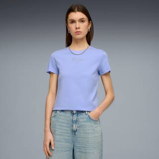 PUMA Essentials Script Tee Women, Clothing, Intense Lavender, M