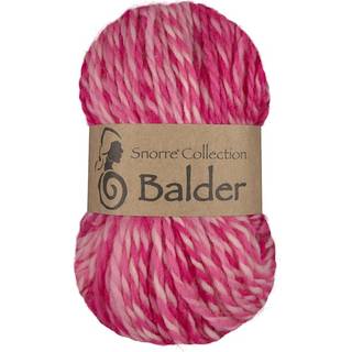 Viking Snorre Balder Multi 863 Rosa Materiale: 100% superwash uld Vægt/længde: 100 g = ca. 140 meter Anbefalede pinde: 5.50–6.00 mm Strikkefasthed: 10 cm = 14 m Vask: Maskinvask, max 40°C / Må ikke tørretumbles / Tørres fladt.