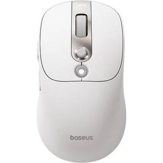 Baseus Ergonomisk Bluetooth Mus - Digitalt Display, Justerbar Knap - Hvid