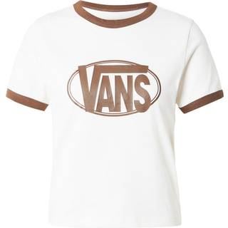 Vans - Center Chest Ringer T-Shirt, Woman, White, Size: S - White - S