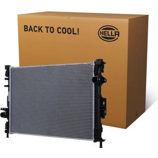 HELLA 8MK 366 302-431 Radiator PRO Aluminium, Loddet køleripper, uden ekspansionsbeholder, med pakninger