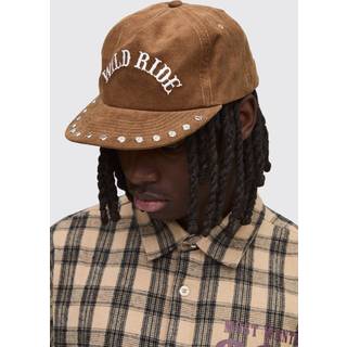 Wild Ride Rivet Embroidered Cap | Brown