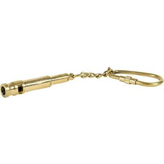 Whistle Keychain Brass