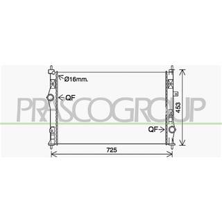 PRASCO CI924R001 Radiator PrascoSelection Aluminium, Loddet køleripper, med med lynkobling