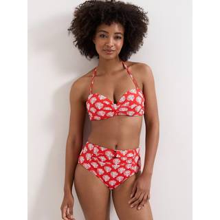 Phase Eight Women's Red Shell Print Bikini Top