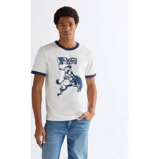 Wrangler Regular Ringer Tee Worn White Size M