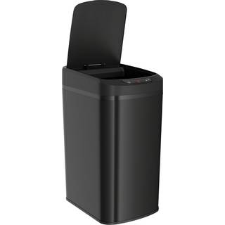 HOMCOM 12L Sensor Bin, Automatic Touchless Motion Sensor Kitchen Bin with Fingerprint Resistant Stainless Steel, Black